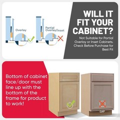 The Handless Handle – Hands-Free Garbage Drawer Foot Pull Handle, Touchless O…