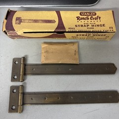 VTG Stanley Ranch Craft Strap Hinge 4311 Flush 2 Sets Of 2 Hinges