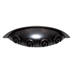 Oil Rubbed Bronze 3″cc Showcase P2204-ORB Swirl Cabinet Cup Pull Handle