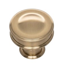 10 PACK -Atlas Homewares A100-WB 1 1/4 in. Oskar Collection Knob Warm Brass
