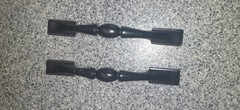 2 Amerock Sterling Traditions 1302-1 black Cabinet Pulls. Read