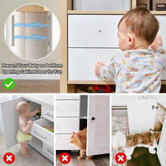 Cabinet Door Magnets Stick On, 2 Pack 30 LB Heavy Duty Ultra Thin Invisible Cabi