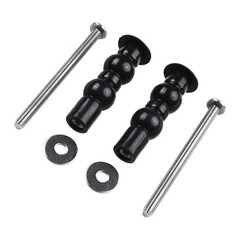 Replacement Toilet Hinge Screw Expanding Rubber Bolt Top Nuts (2 Pack)