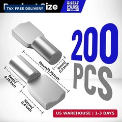 200 PCS 5mm Shelf Pins, Shelf Pegs, Metal Nickel Shelf Pins, Shelf Supp