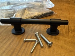 3 Franklin Brass Bar Adjusta-Pull 1-3/8-in To 4-in Center to Center Matte Black