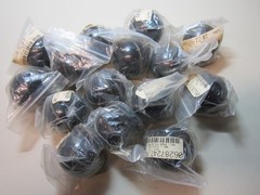 (15) 405Y Ball Knob 1-1/3″ M12 Moulded Thread 305 Black