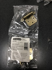 Amerock BPR3429BBZ Cabinet Door Hinge, 105° Self-Close, Golden Champagne, Pair