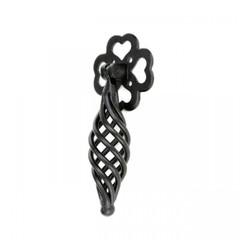 Renovators Supply Black Cabinet Knob 4.5 in Birdcage Style Drawer Pull Handles