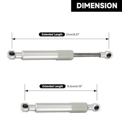 8 Inch 250N / 55Lbs Universal Lift Supports Struts Shocks Gas Spring Silver –