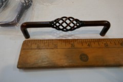 12 NEW Twisted Metal Style 5 inch long 5 ” CC Bronze Fini Cabinet DoorHandle