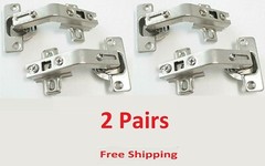2 Pair Corner Folded Folden Kitchen Cabinet Cupboard Door Hinges Combination 135
