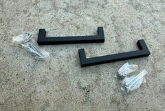 5.5″ Wide Matte Black Metal Drawer Cabinet Pulls Handles – 2 Handles – Brand New