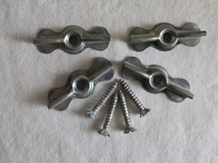 Cabinet Bow Tie Turn Latch 1 5/8″ Lot of 4 jelly cupboard pie safe light door