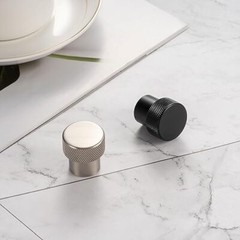 Knurled Cabinet – Pull Handle (25mm / 1 Knob 1 – 10Pcs Brushed Nickel Knob