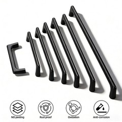10 Pack Matte Black Cabinet Handles for Drawers and Doors,5 Inch(128mm) Hole …
