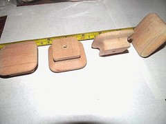 NEW UNFINISHED MAPLE SQUARE WOOD CABINET KNOBS / PULLS LOT OF FORTY KF