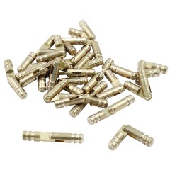 25 Pcs Barrel Hinges, 4X25Mm Brass Hidden Hinges Invisible Hinge, Small Conceale