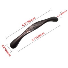 Utopia Alley Diamond Pull Handle – Oil Rubbed Bronze Metal Drawer Pull Handle 5″