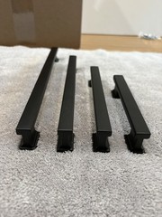 Asidrama Matte Black Cabinet Handles 56PCS (24×5”, 10×7”, 8×9”, 14×3.75”) Zinc