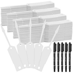 2000 Pieces Self Locking Arrow Key Tags Car Key 4 1/2 x 3/4 Inch White, Black