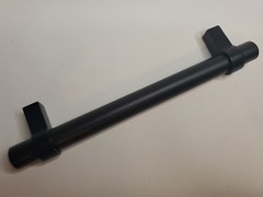 Drawer Cabinet Door 5″ Center Pull Bar Black Color Metal 1 Count Euro