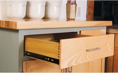Alloy Steel Soft Close Drawer Sliders 22″ with 100lb Capacity, Side Mount Design
