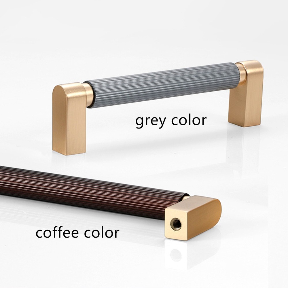 3.78″ 5″ 7.55″ 12.6″18.9″Dark Gray&Coffee Large Cabinet Pulls Drawer Pull Handle