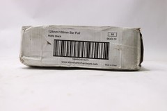(10-Pk) Stone Harbor Bar Cabinet Pull Matte Black 128/188mm 9643-19