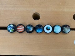 Set 7 Planets of Solar System DRAWER PULLS Earth Unique Science Knob Hardware