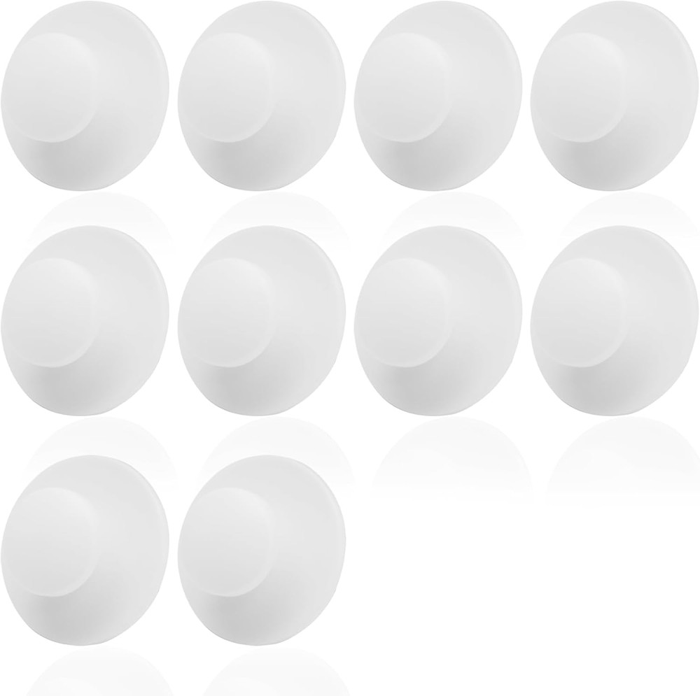10PCS White Self Adhesive Cabinet Knobs Mini Drawer Handles Stick On Pulls