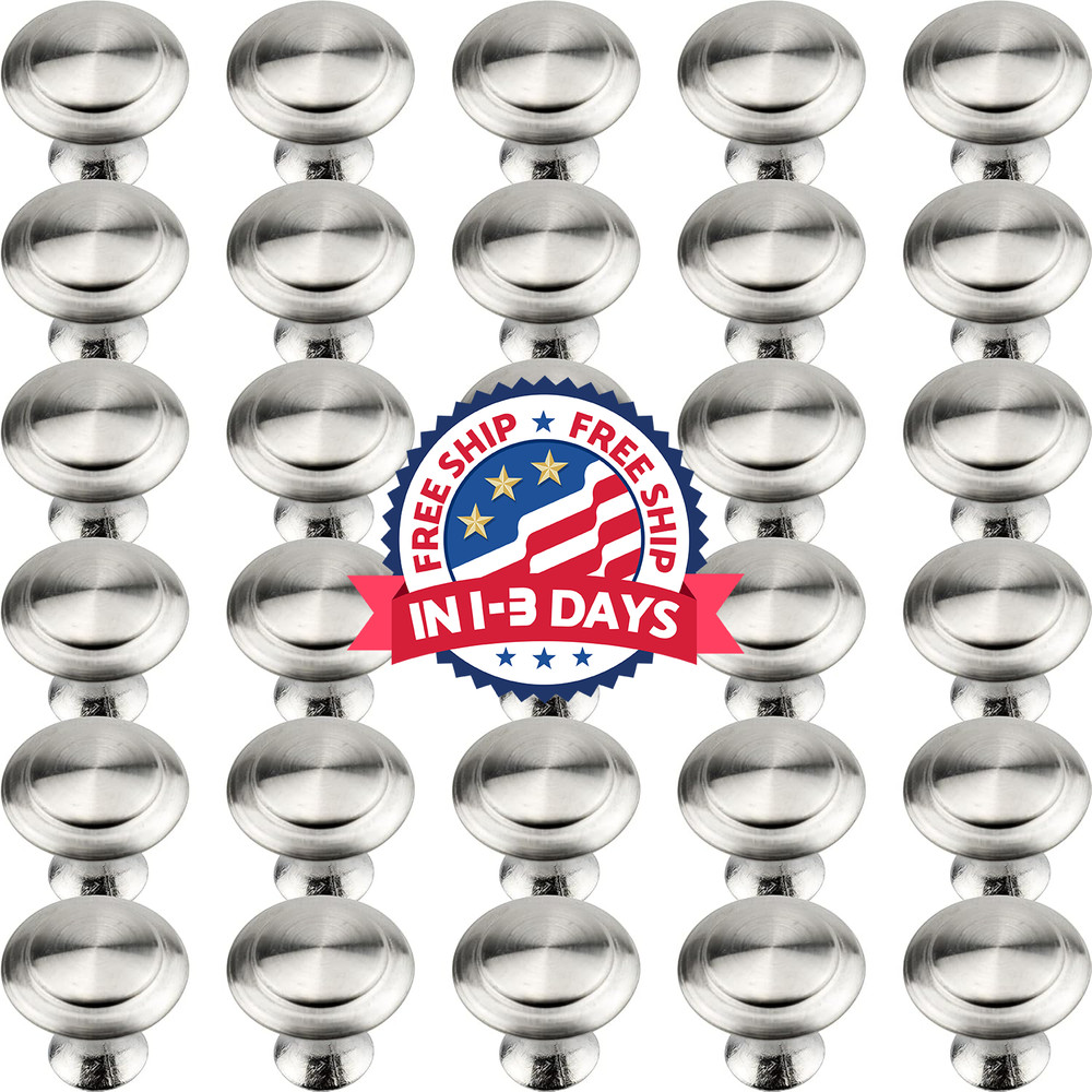 30 Perillas Silver Para Gabinetes Cajones Y Puertas De Cocina Tiradores Modernos