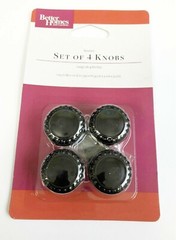 8PK Better Homes and Gardens Beaded Oil Rubbed Bronze Cabinet Drawer Knobs Pulls