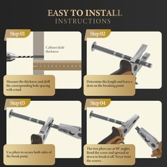 10 Pack Brushed Nickel Cabinet Knobs T-bar Silver&Gold Kitchen Handles Dresse…