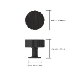 10 Pack Oil Rubbed Bronze Cabinet Knobs Kitchen Pulls Drawer Hardware CK0083