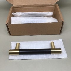 Unbranded 5 Pack丨5 Inch(128mm) Kitchen Cabinet Handles Drawer Gold & Black