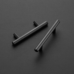 Ravinte 4~Pack Matte Black Cabinet Pulls 5 in, 3 in Hole Centers