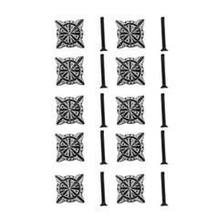 Iron Cabinet Knob Pewter Finish Target Design Cabinet Hardware Pack of 10