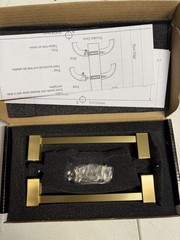 Alno G718-6-SB Contemporary II 6″ Back to Back Door Pull Satin Brass