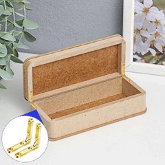 6Pcs more corrosion-resistant Small Hinges With Screws Fit For Face Mount