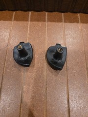 set of 2 novelty leaf shape cabinet knobs oil rubbed bronze-1.25 in