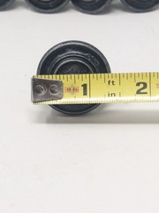 10 Bullseye Cabinet Drawer pulls Black W Mounting Screws