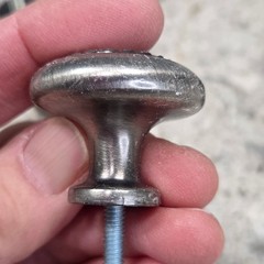 Lot of 10 Vintage Style Metal Cabinet Knobs Drawer Pulls Braided Pewter Finish