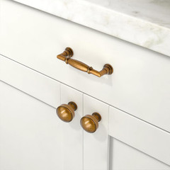 10 Pack Antique Brass Cabinet Pulls 3 Inch(76mm) Kitchen Cabinet Handles Cabinet