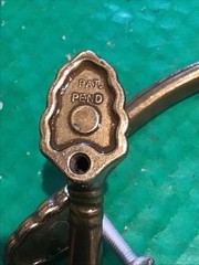 Lot of 2 Amerock 1333 Elegance Brass Cabinet Pull Handle Pat Pending w/ Screws