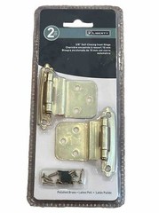 Liberty Hardware H0104AL-PB-U 3/8″ Self-Closing Inset Hinge Polished Brass