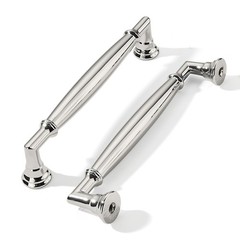 5-inch Polished Nickel Cabinet Pulls 5 Pack Solid Heavy Duty Handles