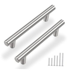 30 Pack 3/4 Inch (96mm) Hole Center 3-3/4″ (96mm) Hole to Hole Brushed Nickel
