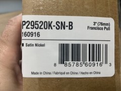 Francisco 3” Straight Bar Pull 10-Pack Satin Nickel – New Item
