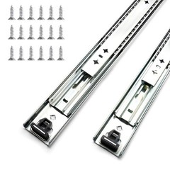 1 Pair 22 Inch 260 Lb Capacity Heavy Duty Drawer Slides(with Stainless Screws…