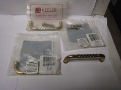 3 X P116 Sherwood Antique 3″cc Solid Brass Handle Pulls Belwith Keeler Annapolis